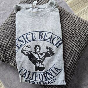 ALSTYLE  T shirt Muscle beach Venice Arnold Schwarzneger